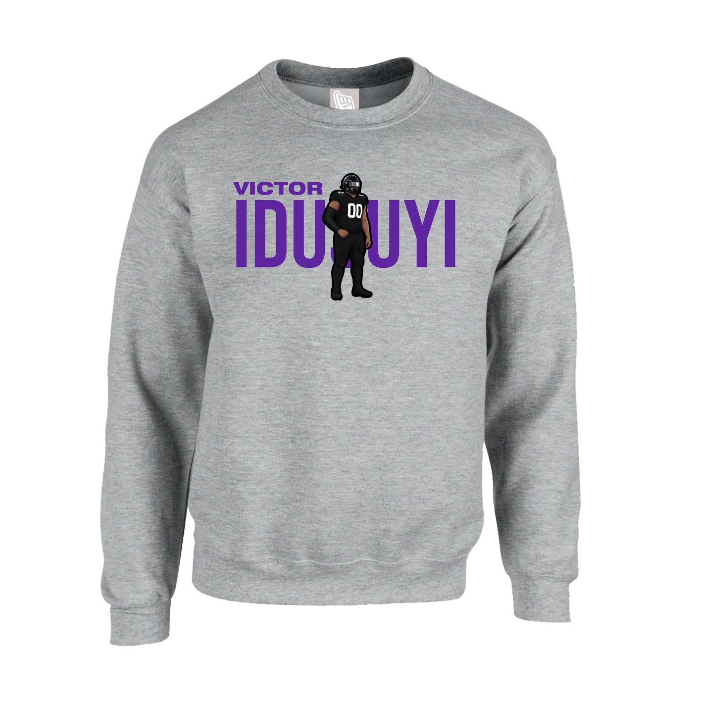 Fleece Crew — Player Name in Grey