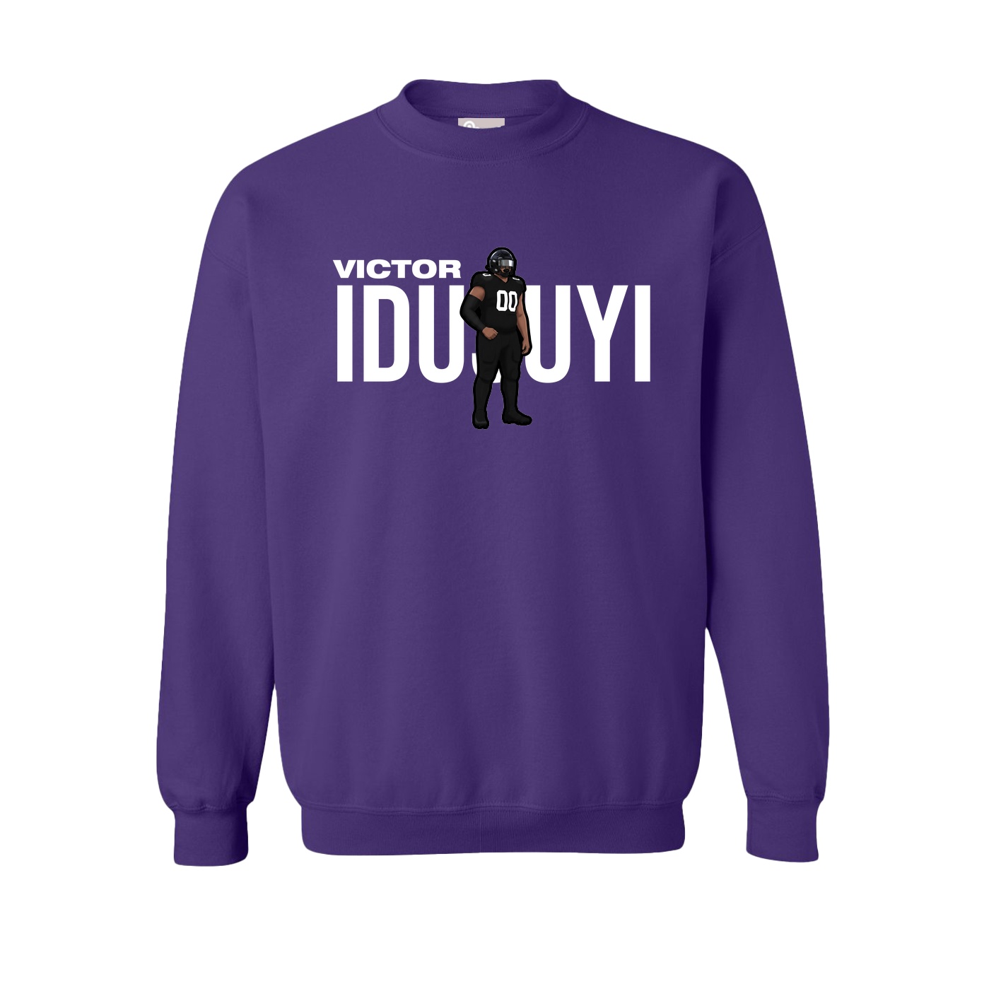 Fleece Crew — Player Name in Purple