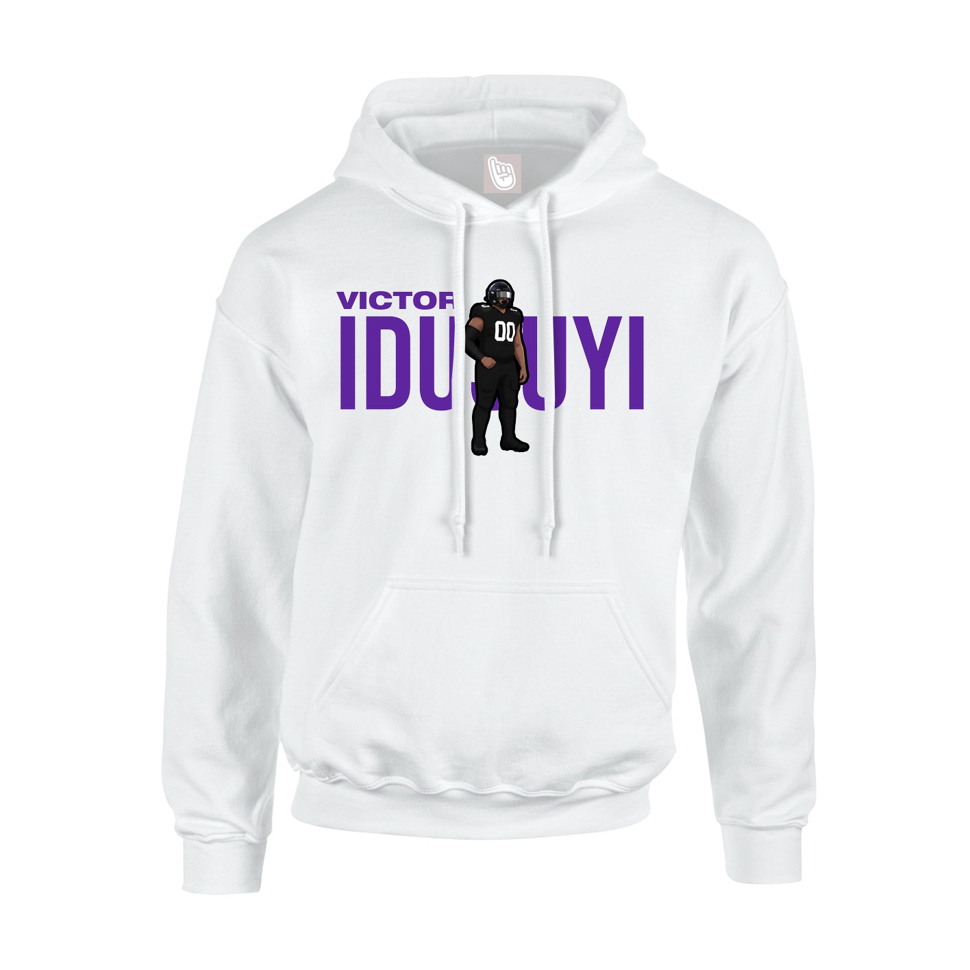 Youth Hoodie — Player Name in White