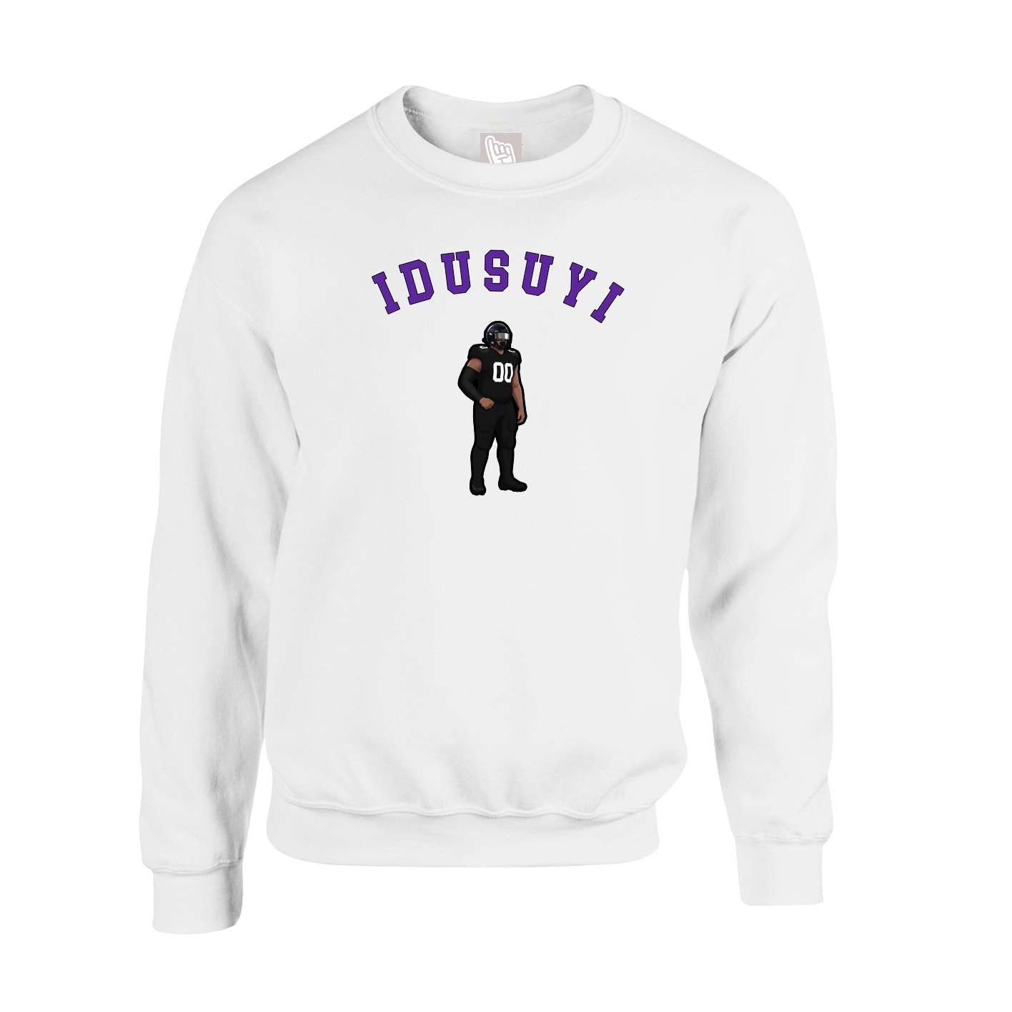 Fleece Crew — Shirsey Arch in White