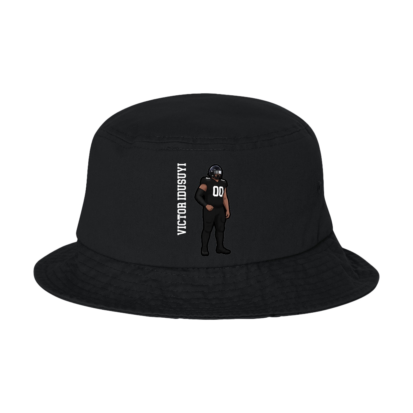 Bucket Cap — Name Vertical in Black