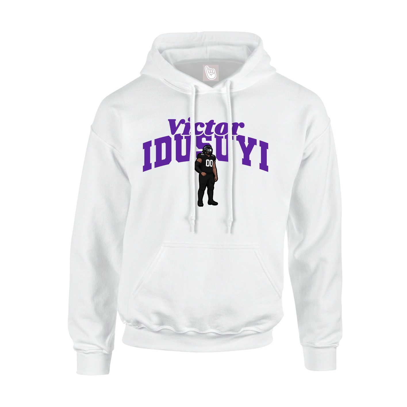 Hoodie — Signature Arch in White