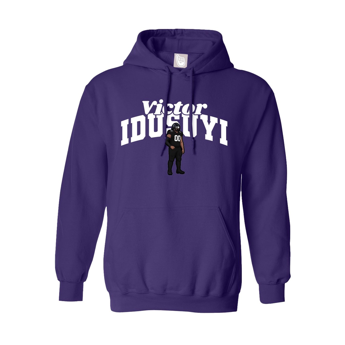 Youth Hoodie — Signature Arch in Purple