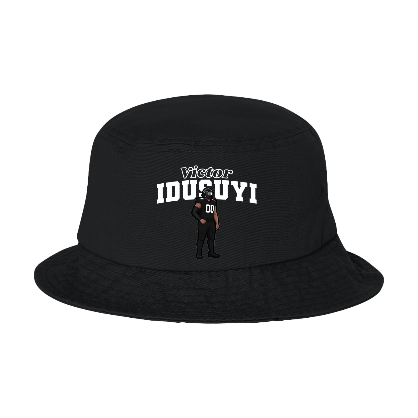 Bucket Cap — Name Arch in Black