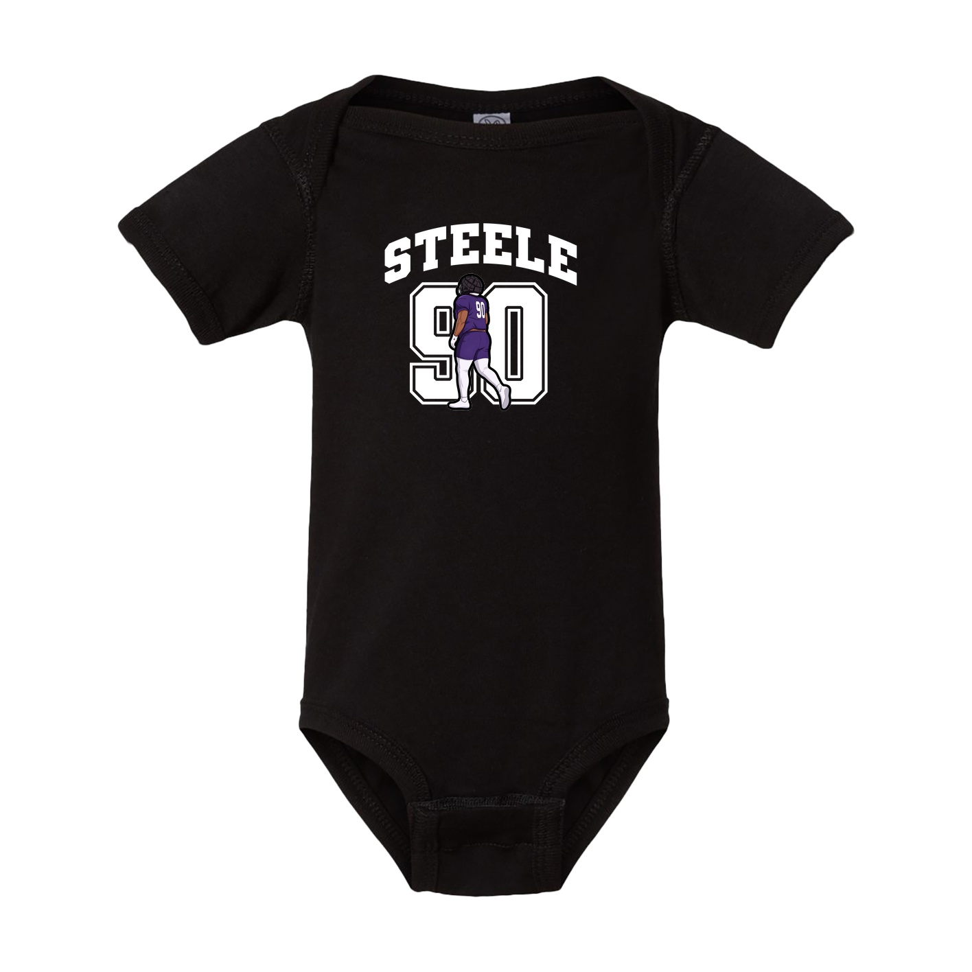Baby Onesie — Number in Black