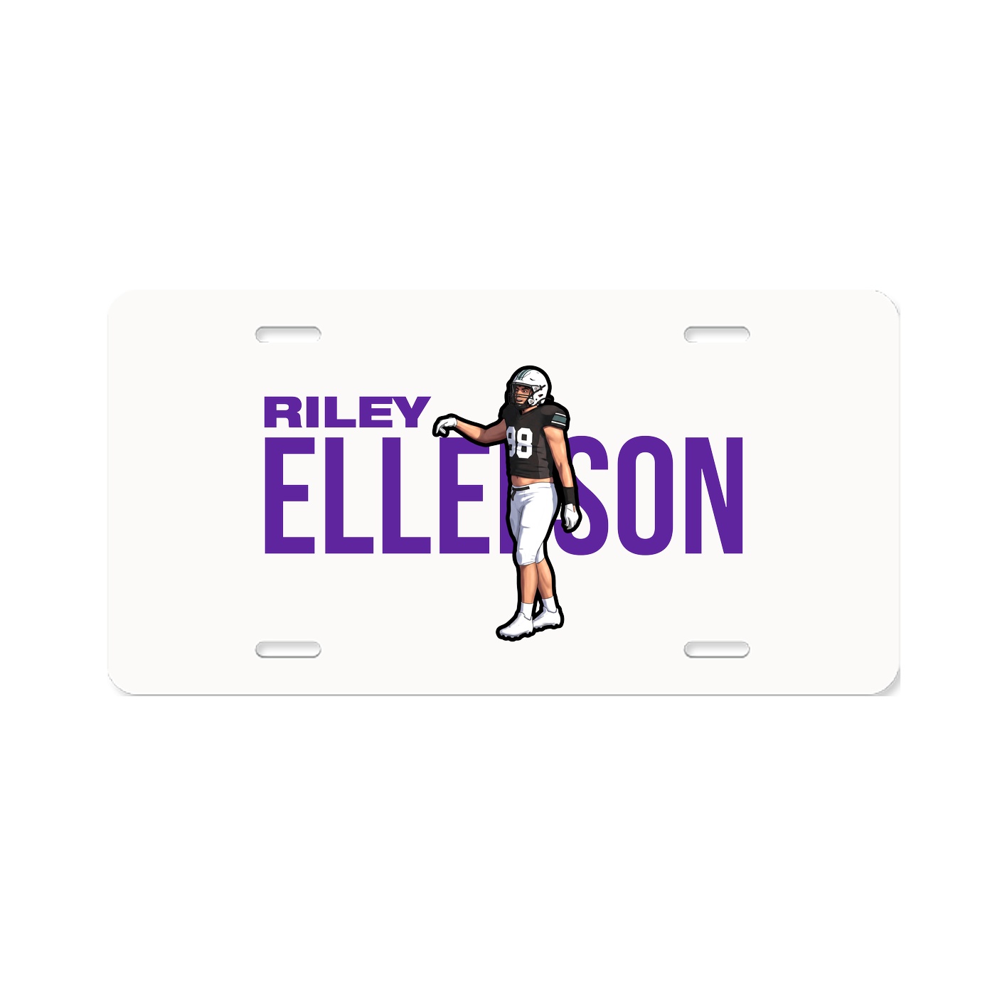 License Plate — Player Name in Classic