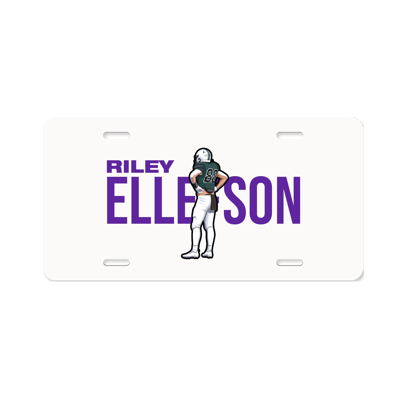 License Plate — Player Name in Classic