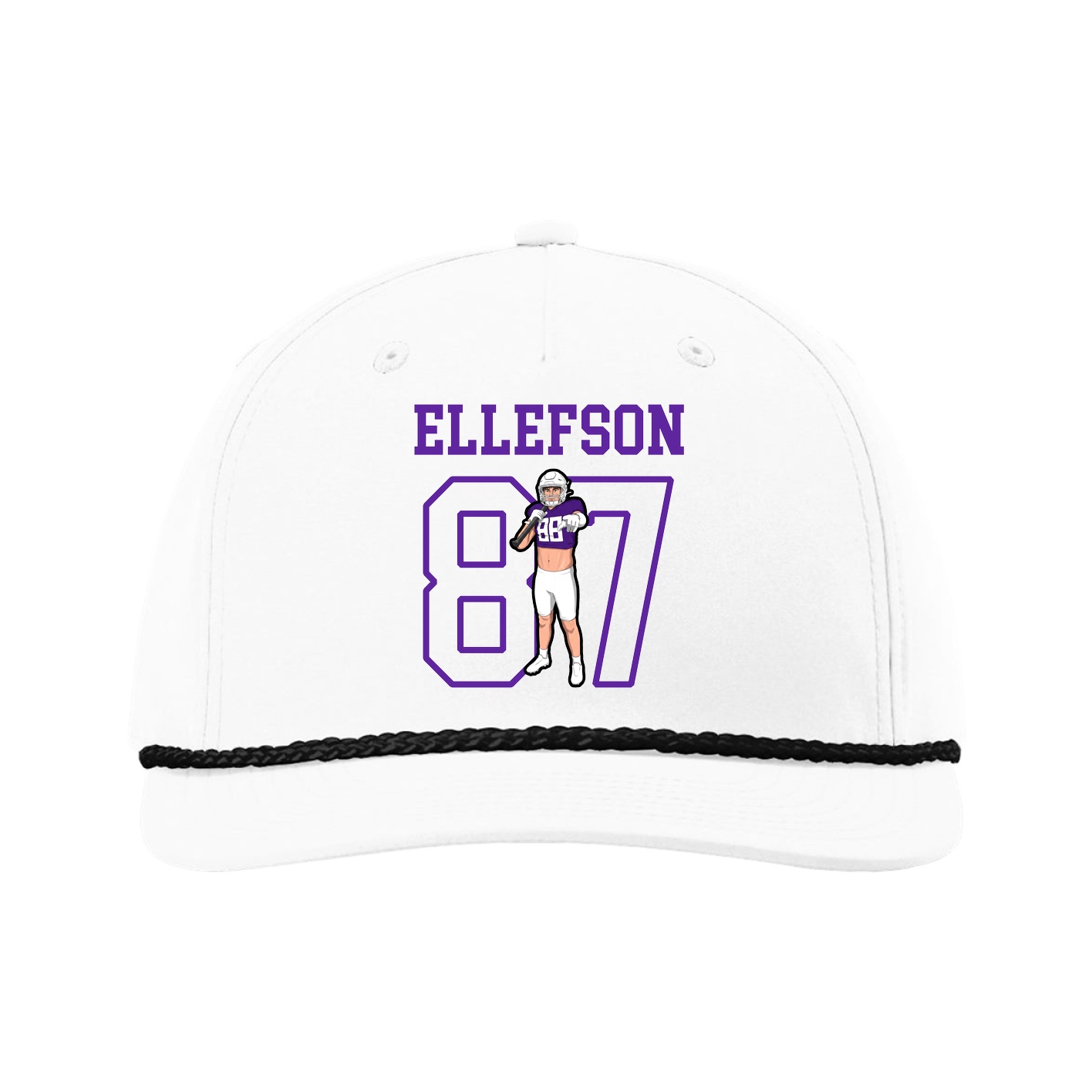 Five-Panel Classic Rope Cap — Shirsey in White