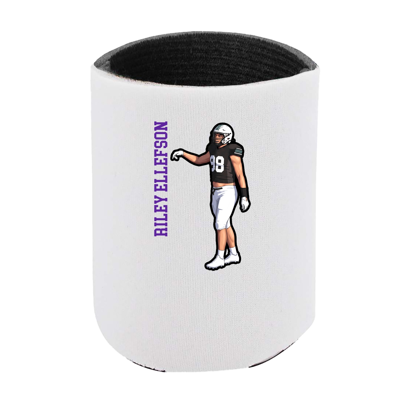 Can Holder — Name Vertical in White