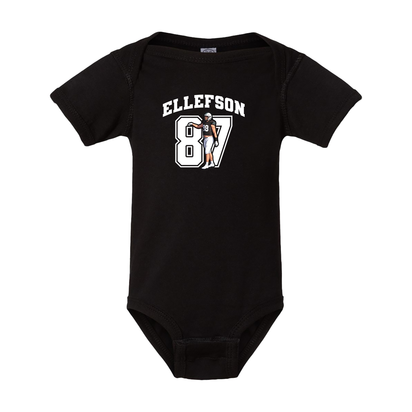 Baby Onesie — Number in Black