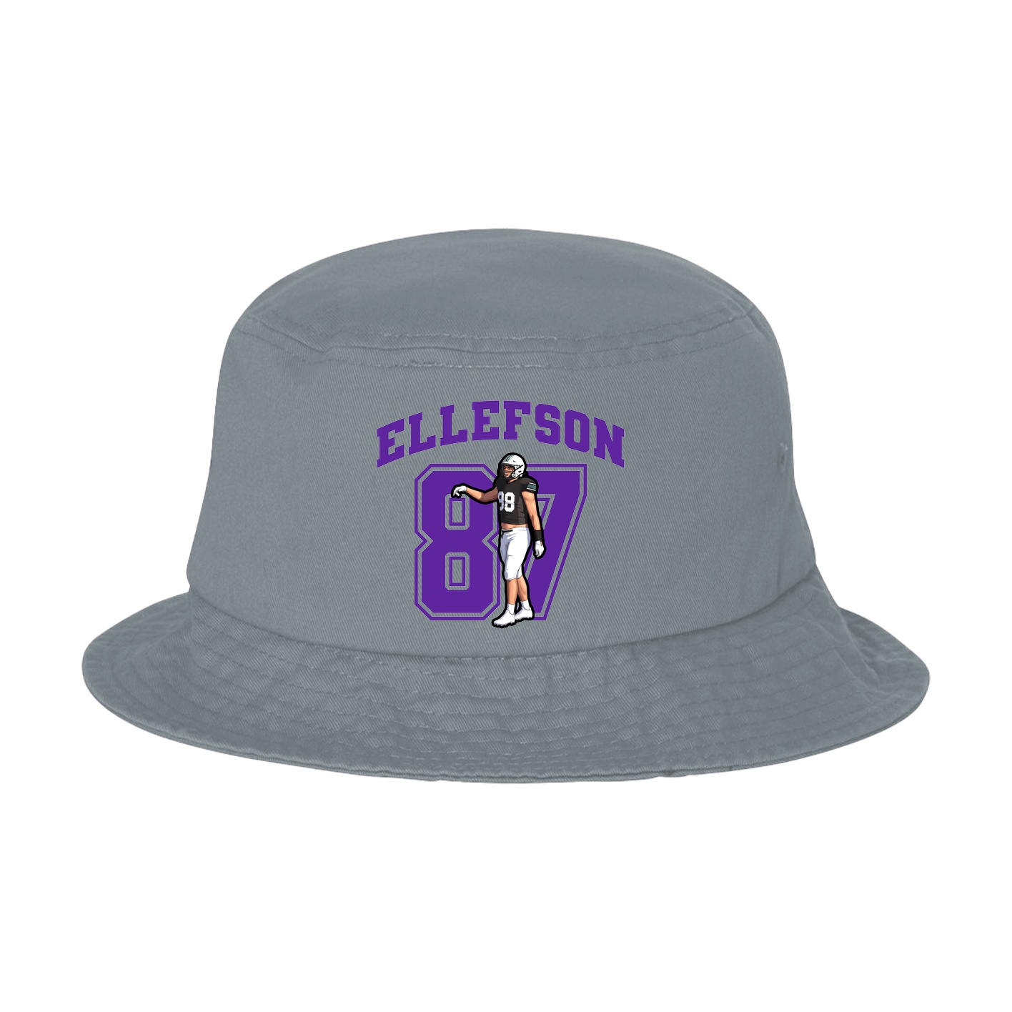Bucket Cap — Number in Grey
