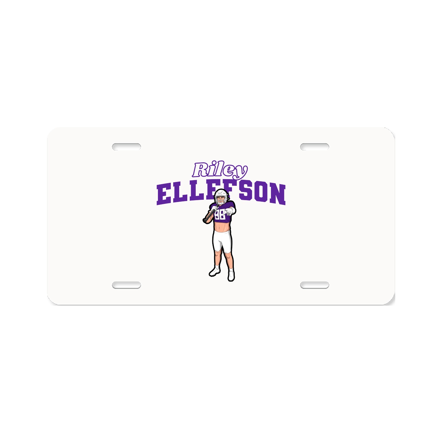 License Plate — Name Arch in Classic
