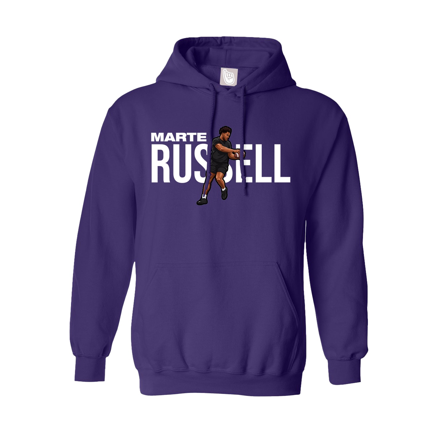 Hoodie — Player Name in Purple