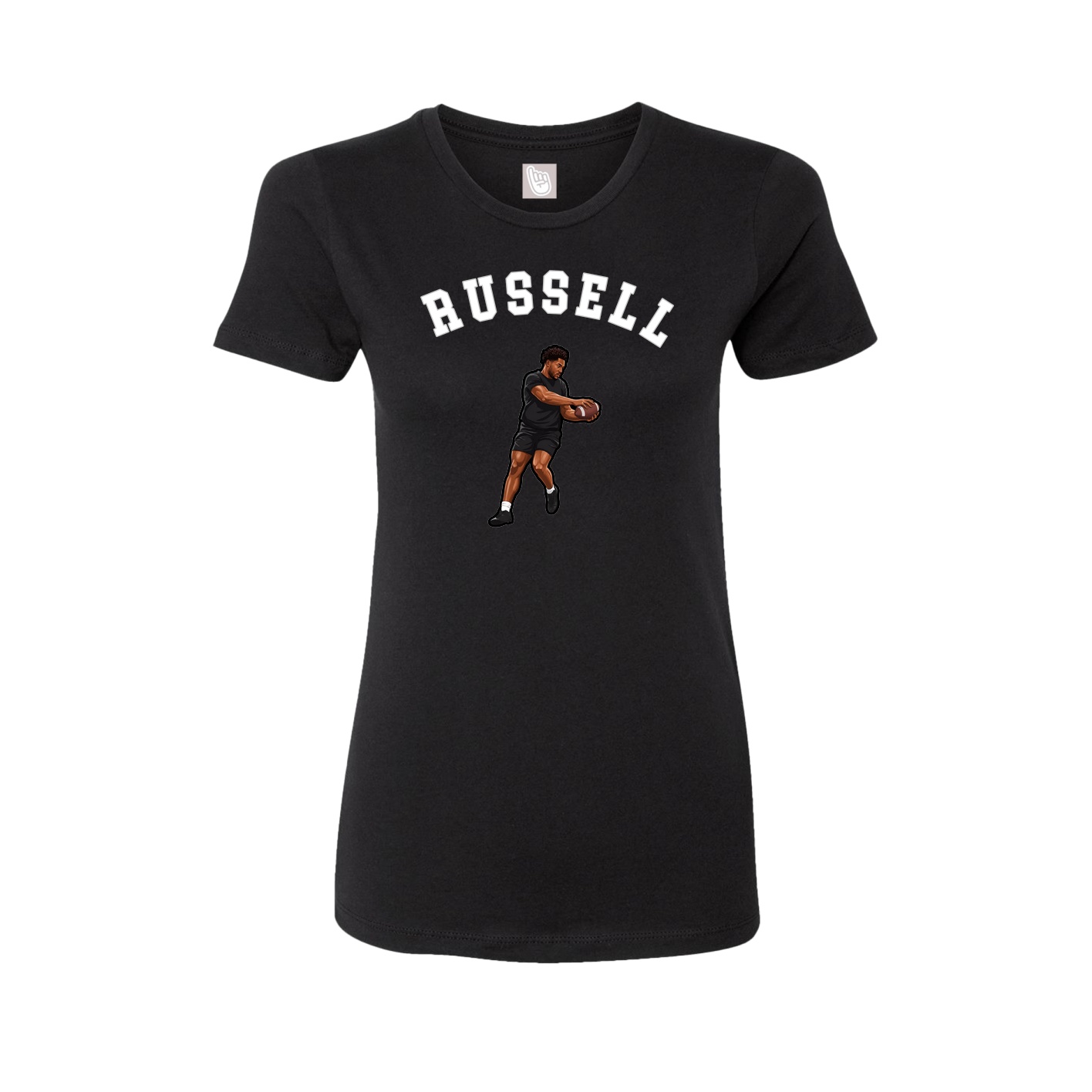 Fitted Women's Tee — Shirsey Arch in Black