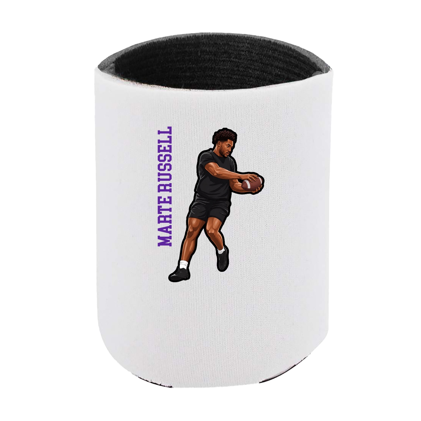 Can Holder — Name Vertical in White