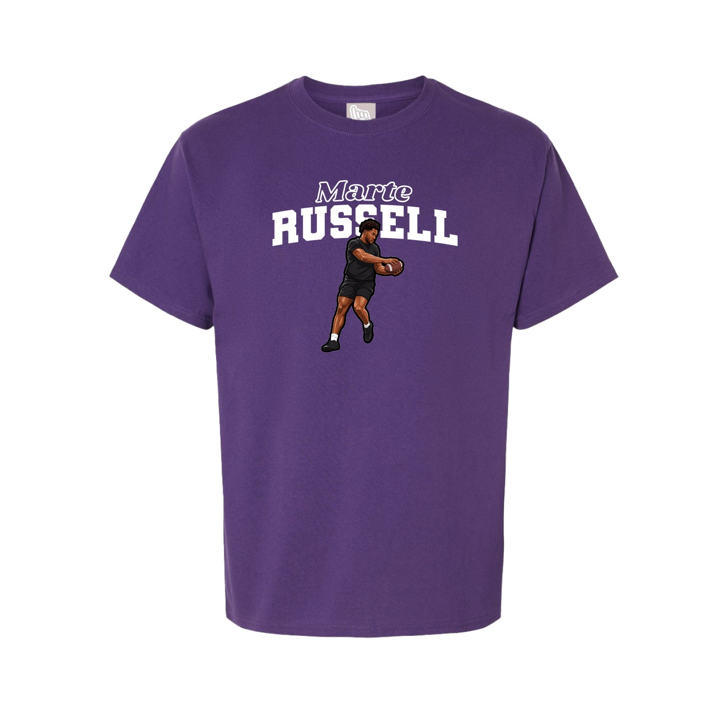 Youth Tee — Name Arch in Purple