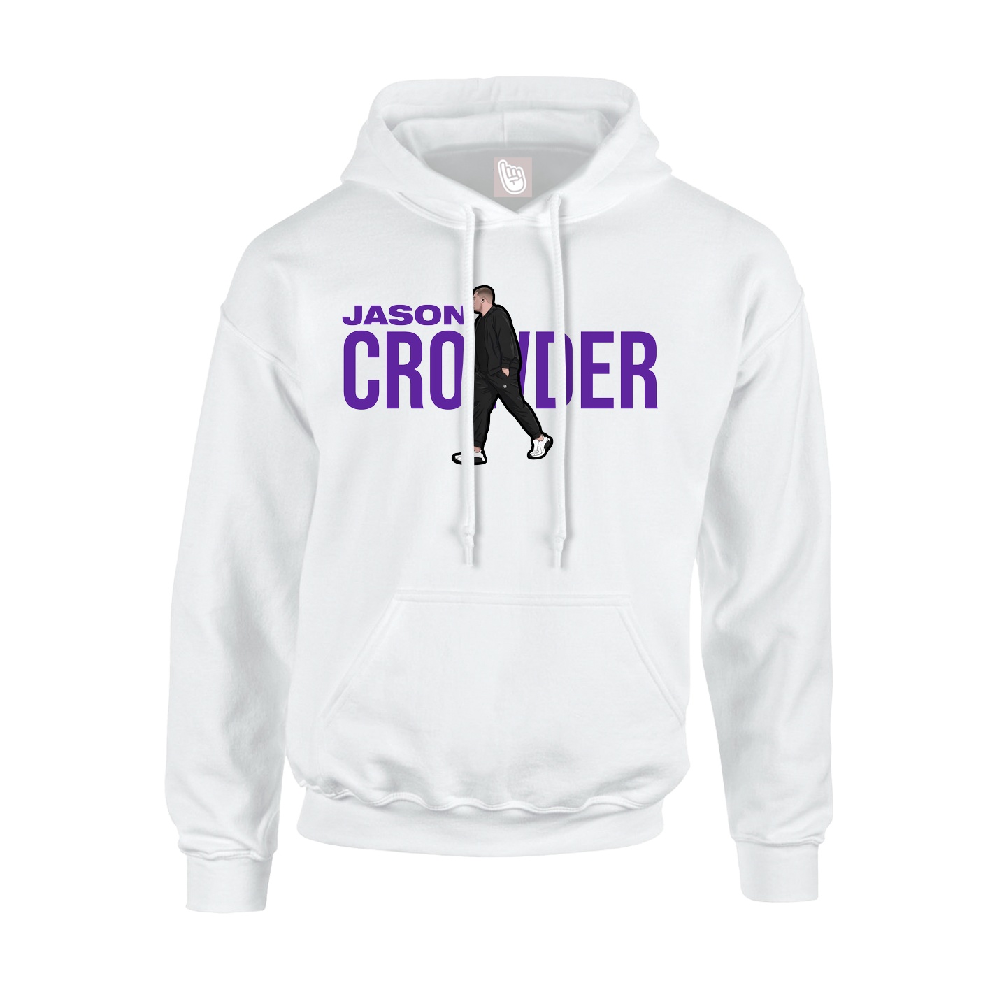 Youth Hoodie — Player Name in White