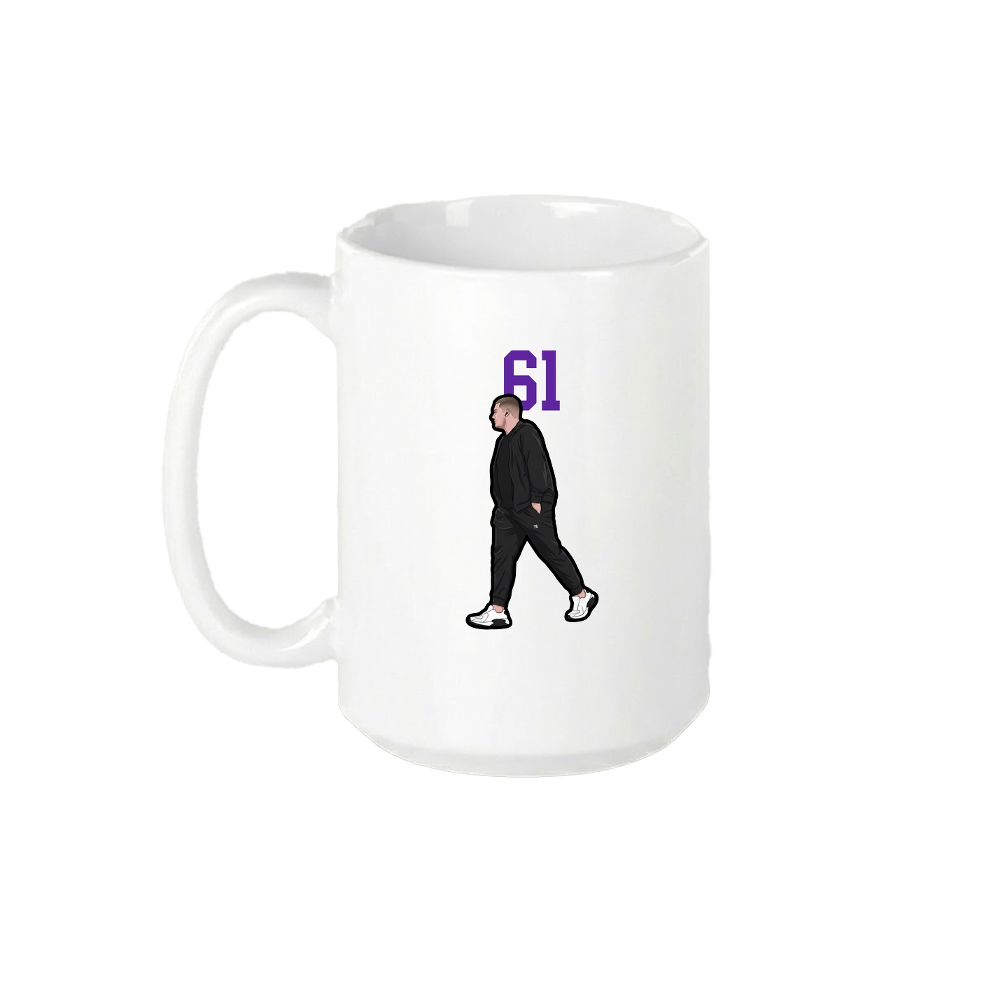 15oz Coffee Mug — Number Top in White