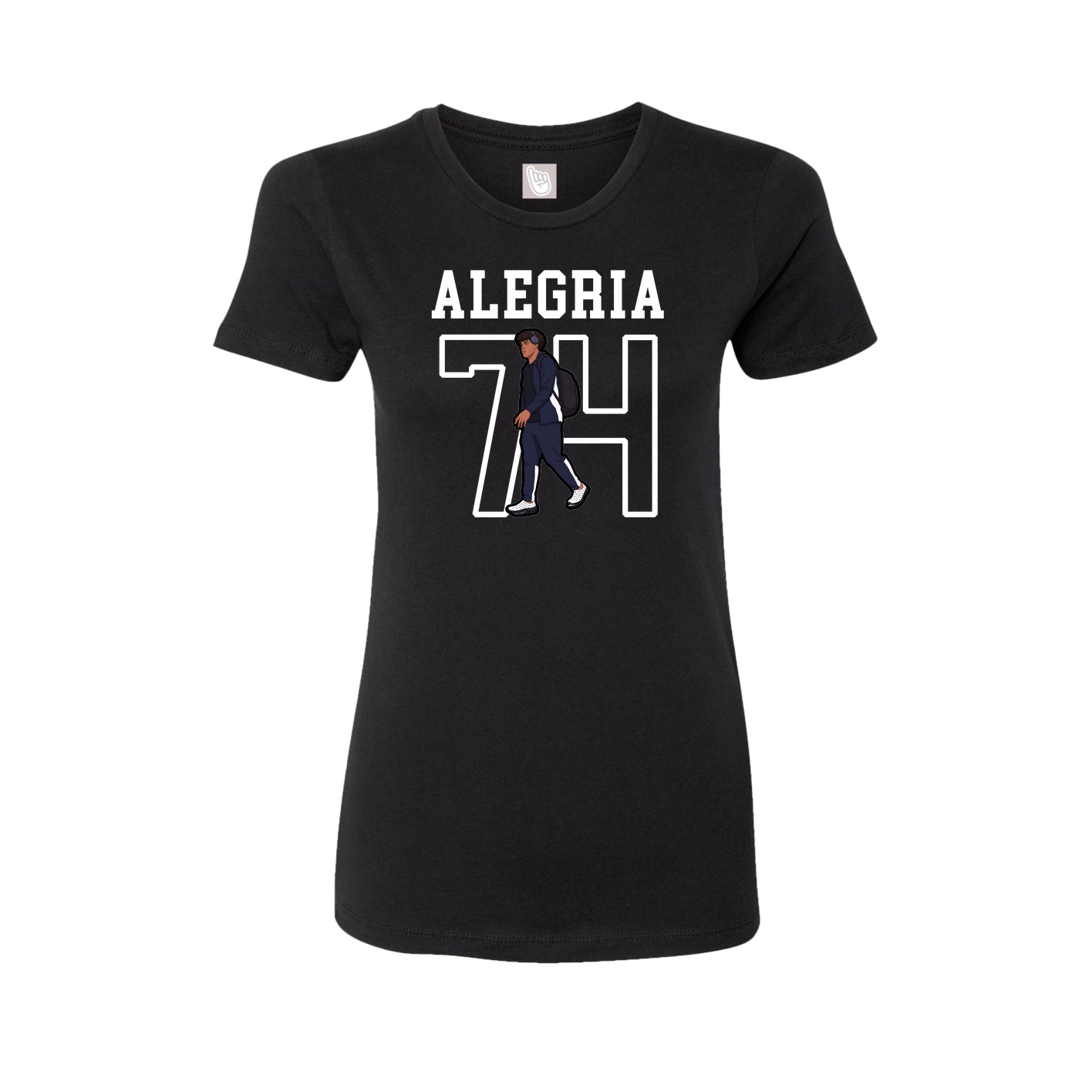 Fitted Women's Tee — Shirsey in Black