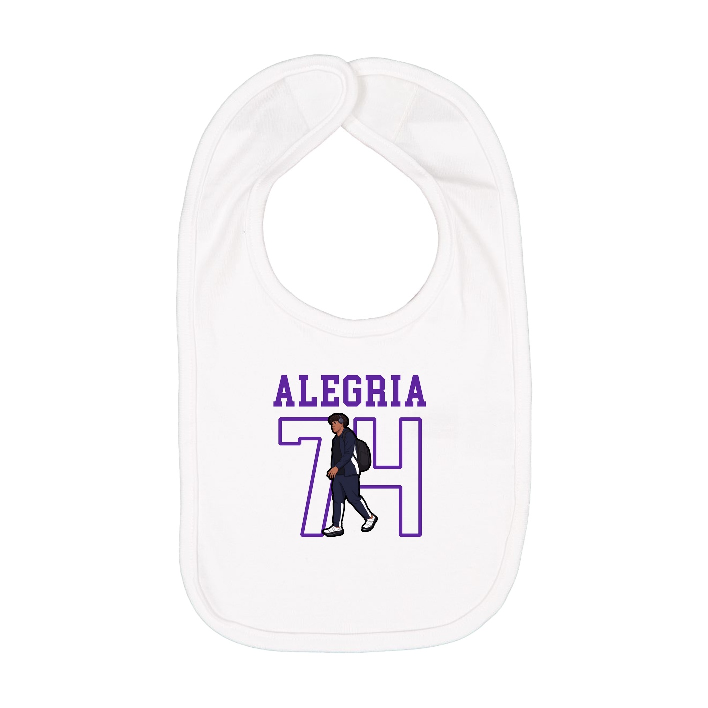 Infant Bib — Shirsey in White