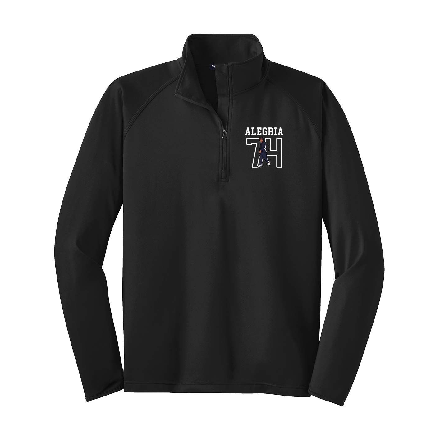 Q-Zip Pullover — Shirsey in Black