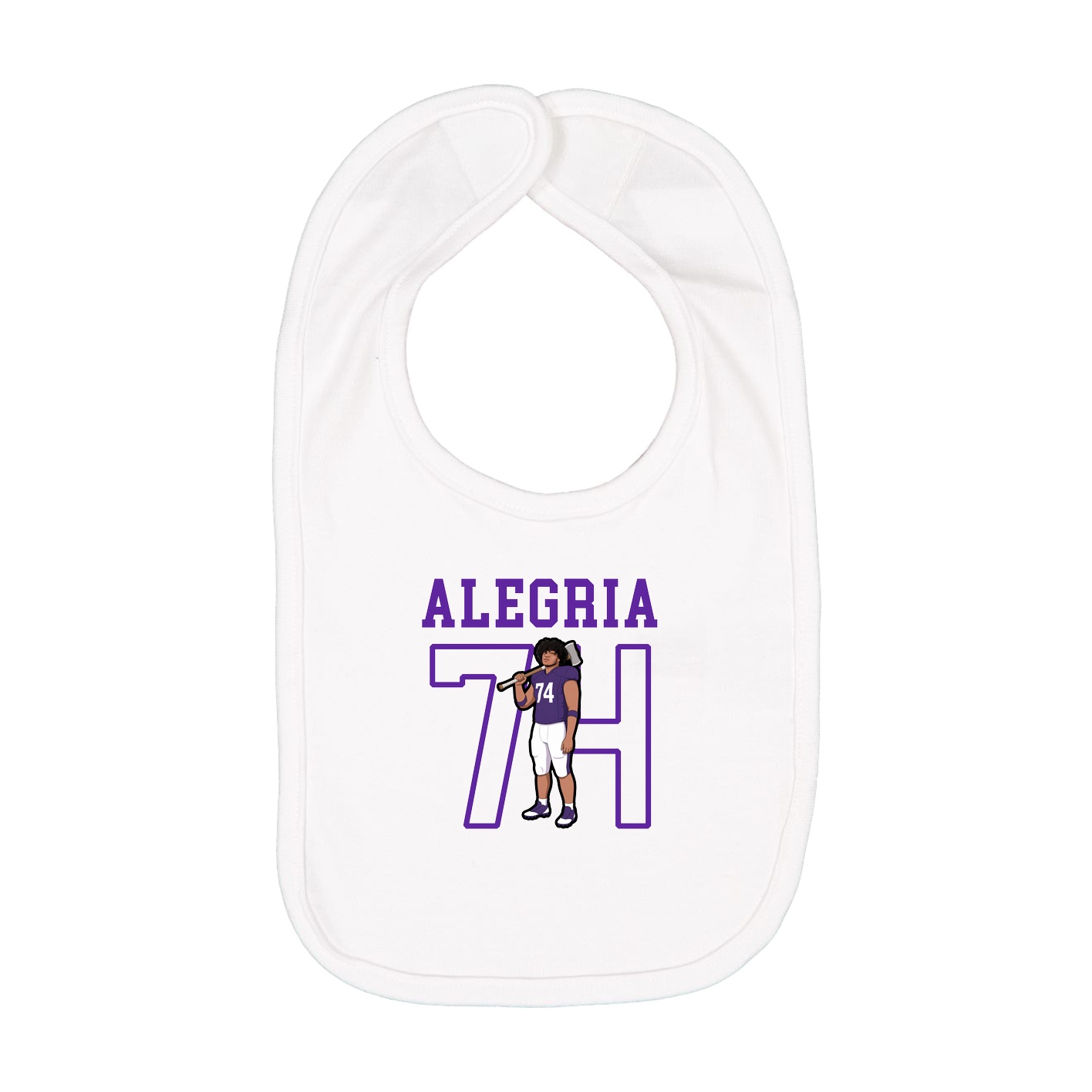 Infant Bib — Shirsey in White