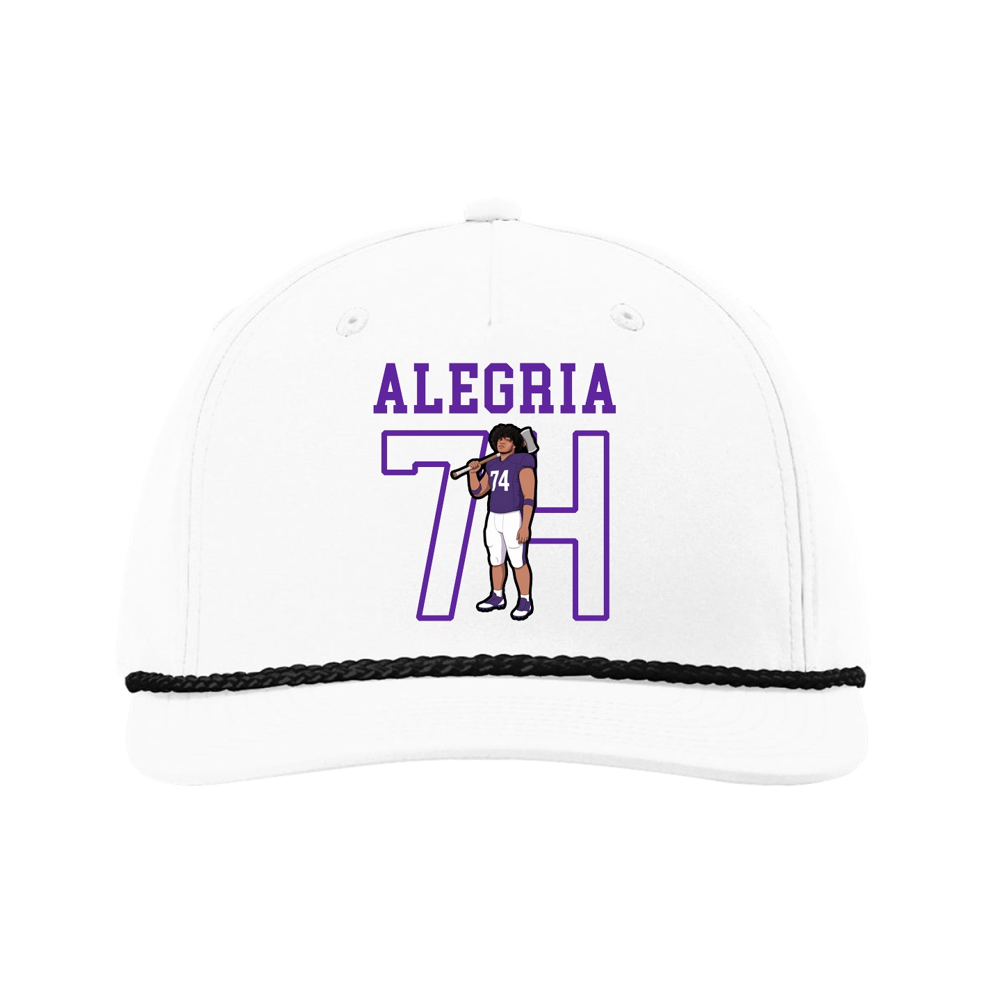 Five-Panel Classic Rope Cap — Shirsey in White