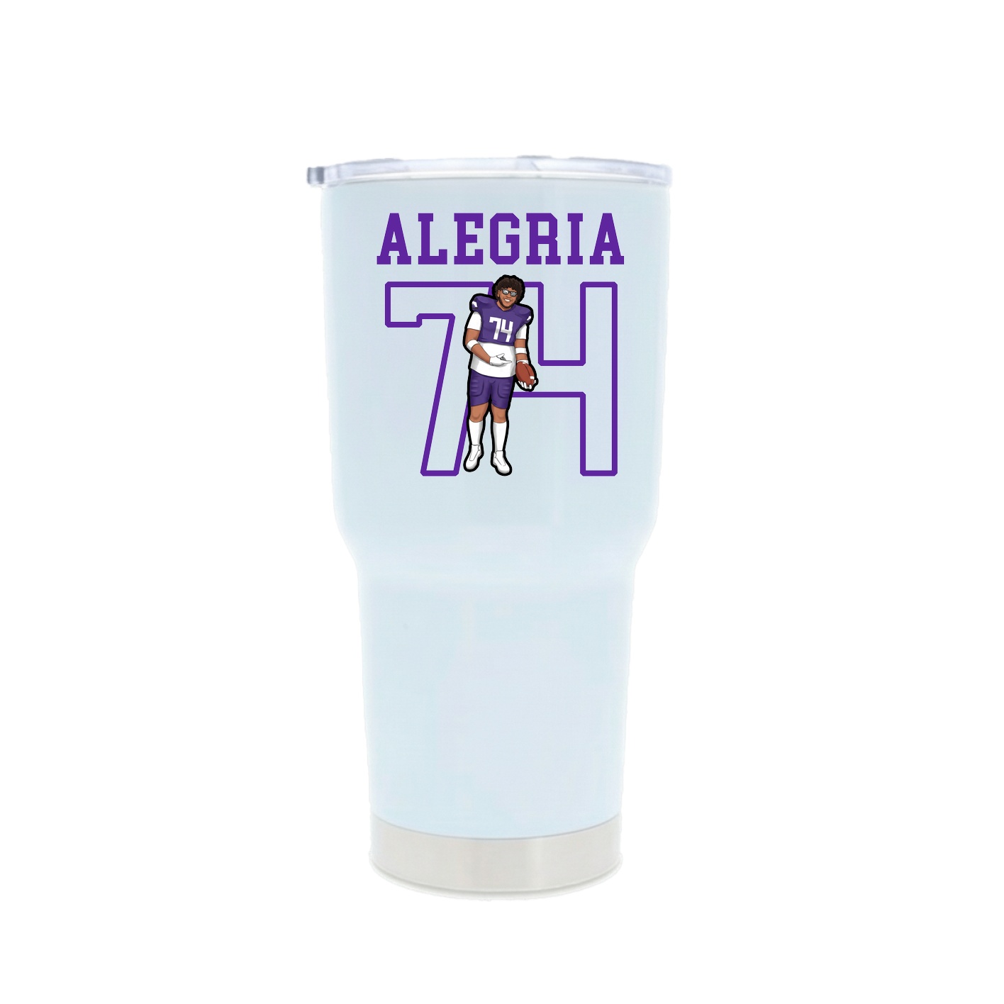 30oz Stainless Steel Tumbler — Shirsey in White
