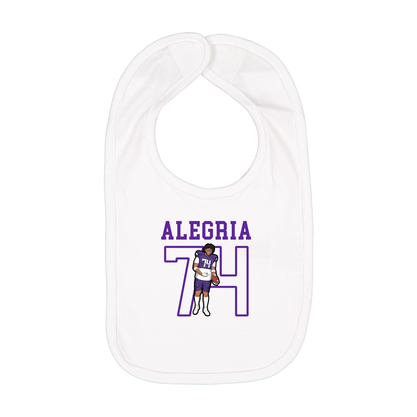 Infant Bib — Shirsey in White