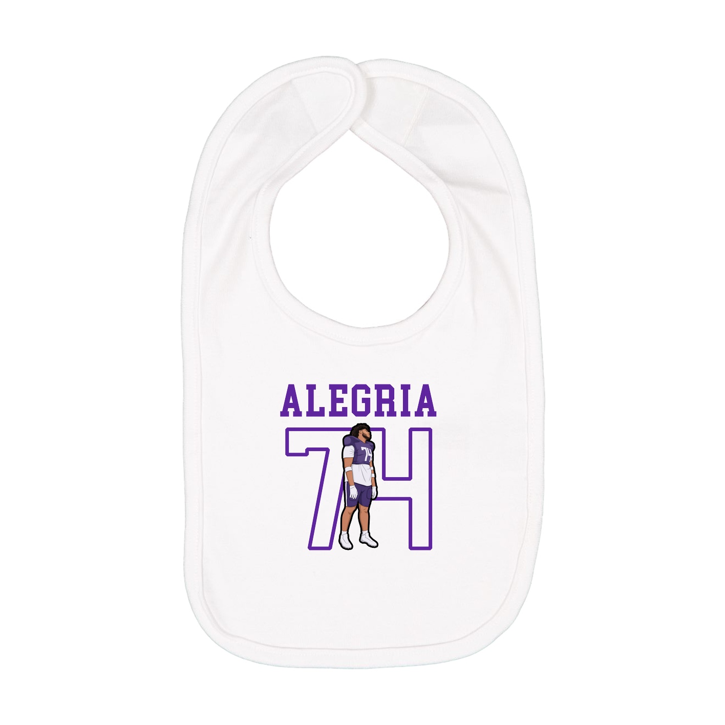 Infant Bib — Shirsey in White