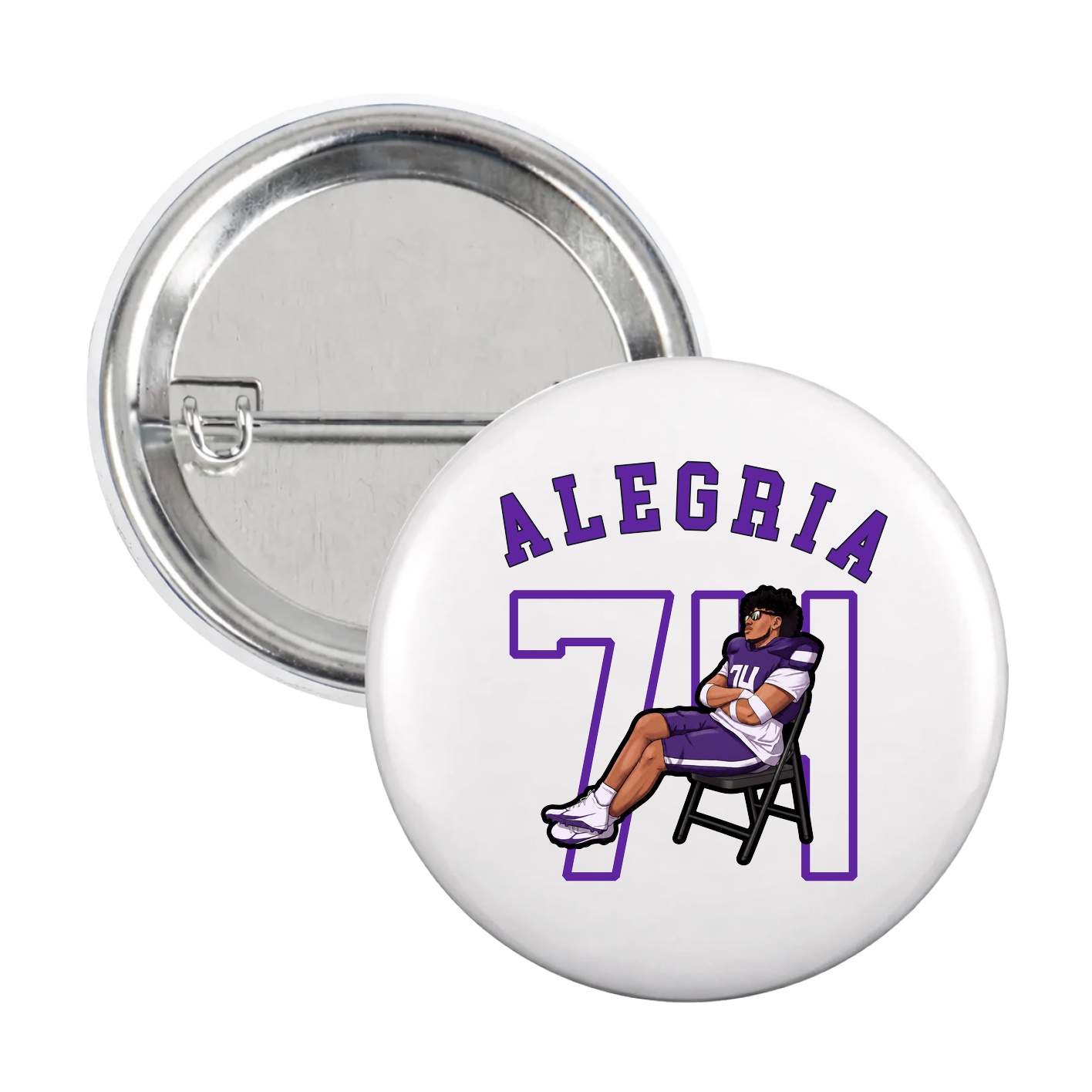 Game Day Button — Shirsey Arch in White
