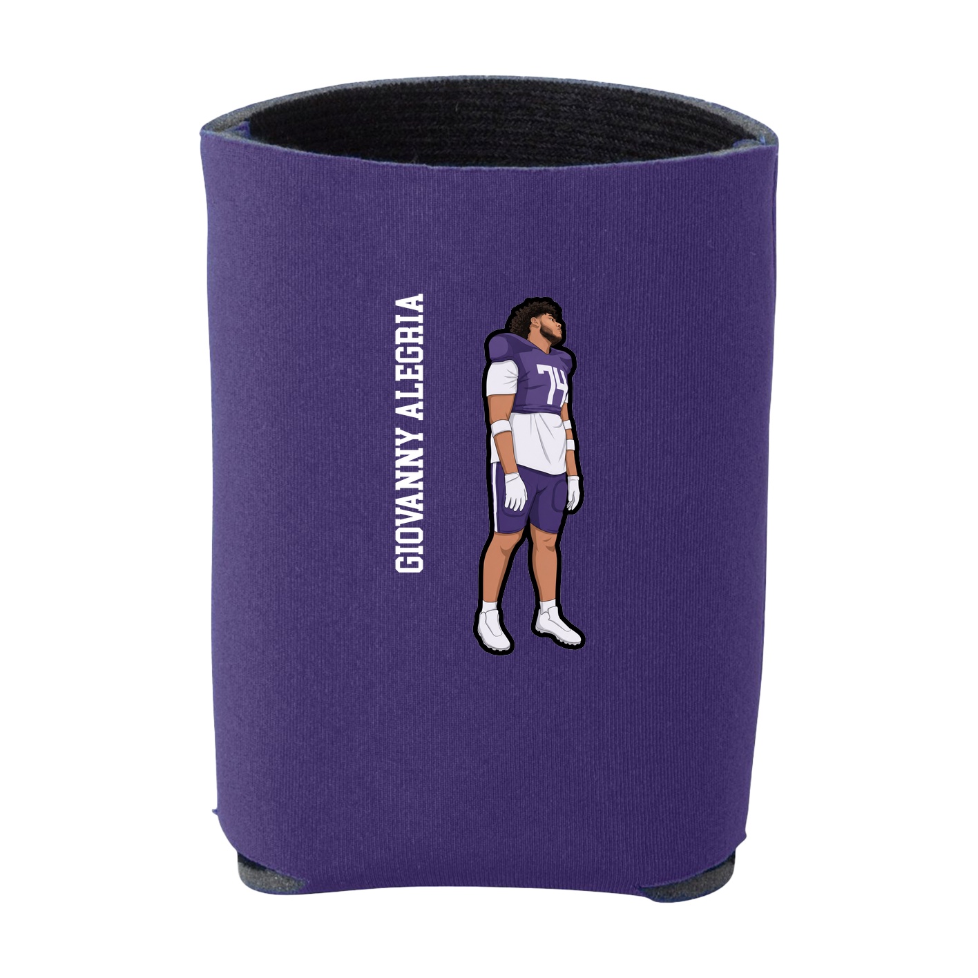 Can Holder — Name Vertical in Purple