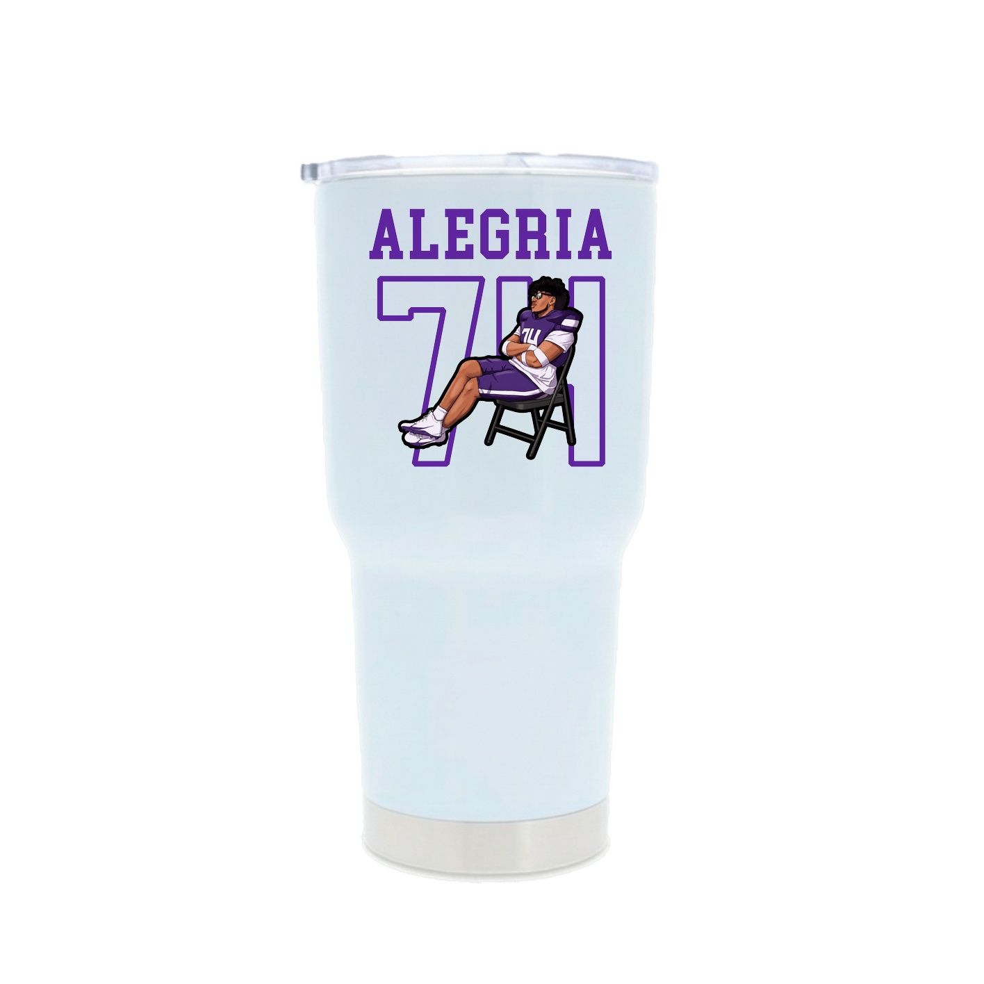 30oz Stainless Steel Tumbler — Shirsey in White