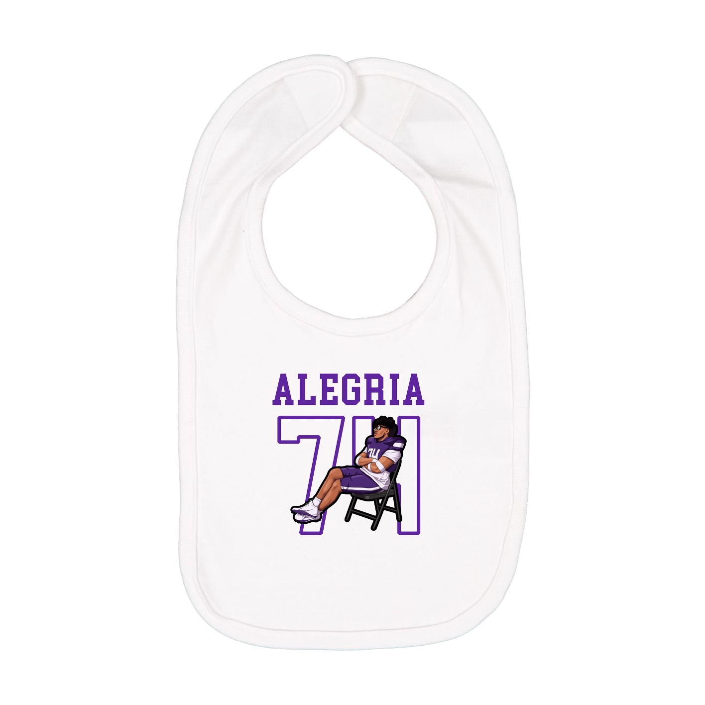 Infant Bib — Shirsey in White