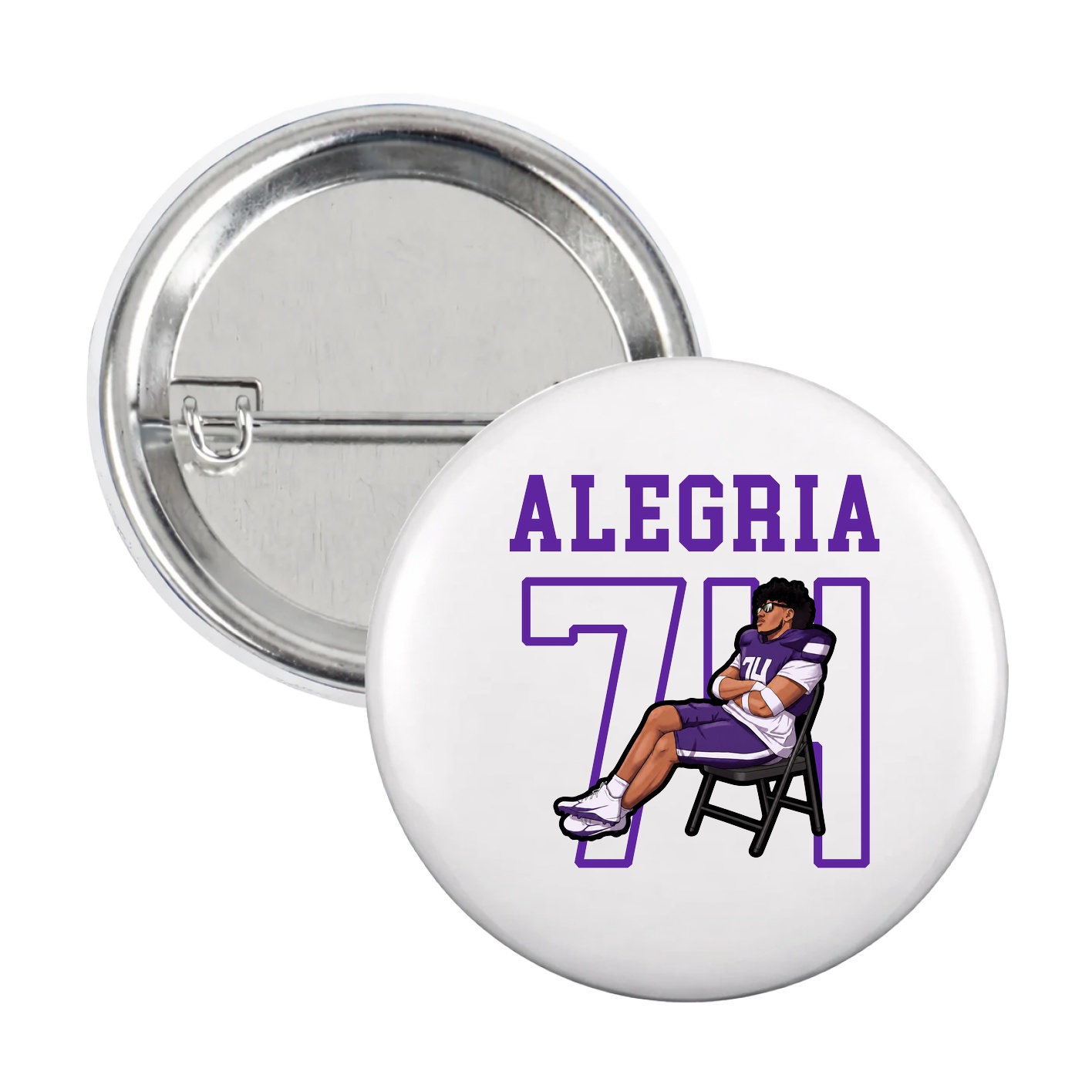Game Day Button — Shirsey in White