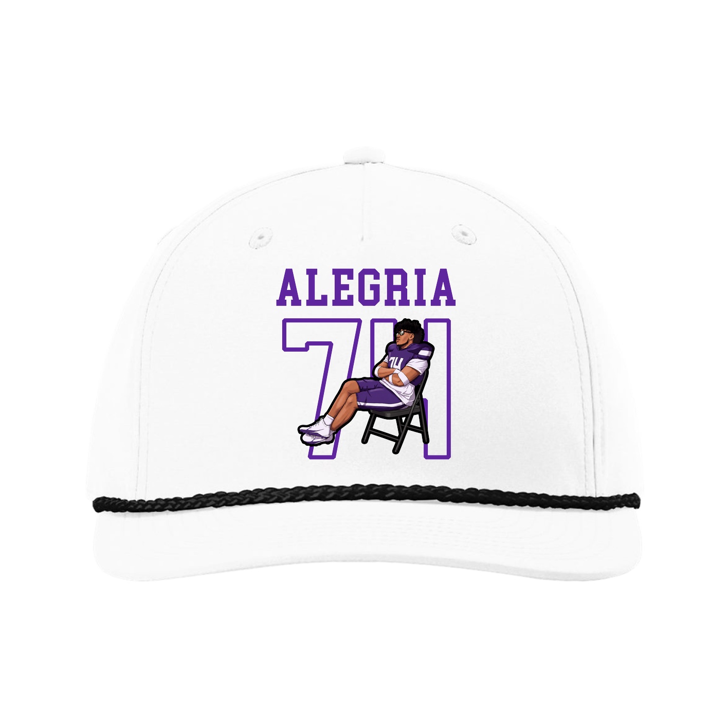 Five-Panel Classic Rope Cap — Shirsey in White