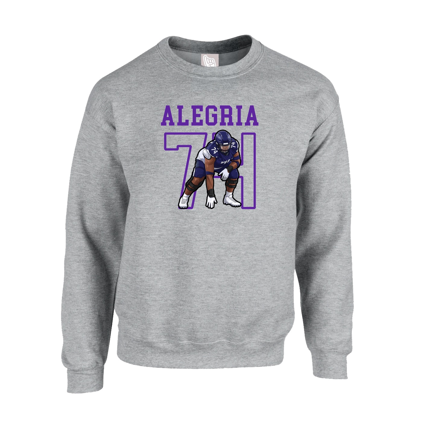 Fleece Crew — Shirsey in Grey