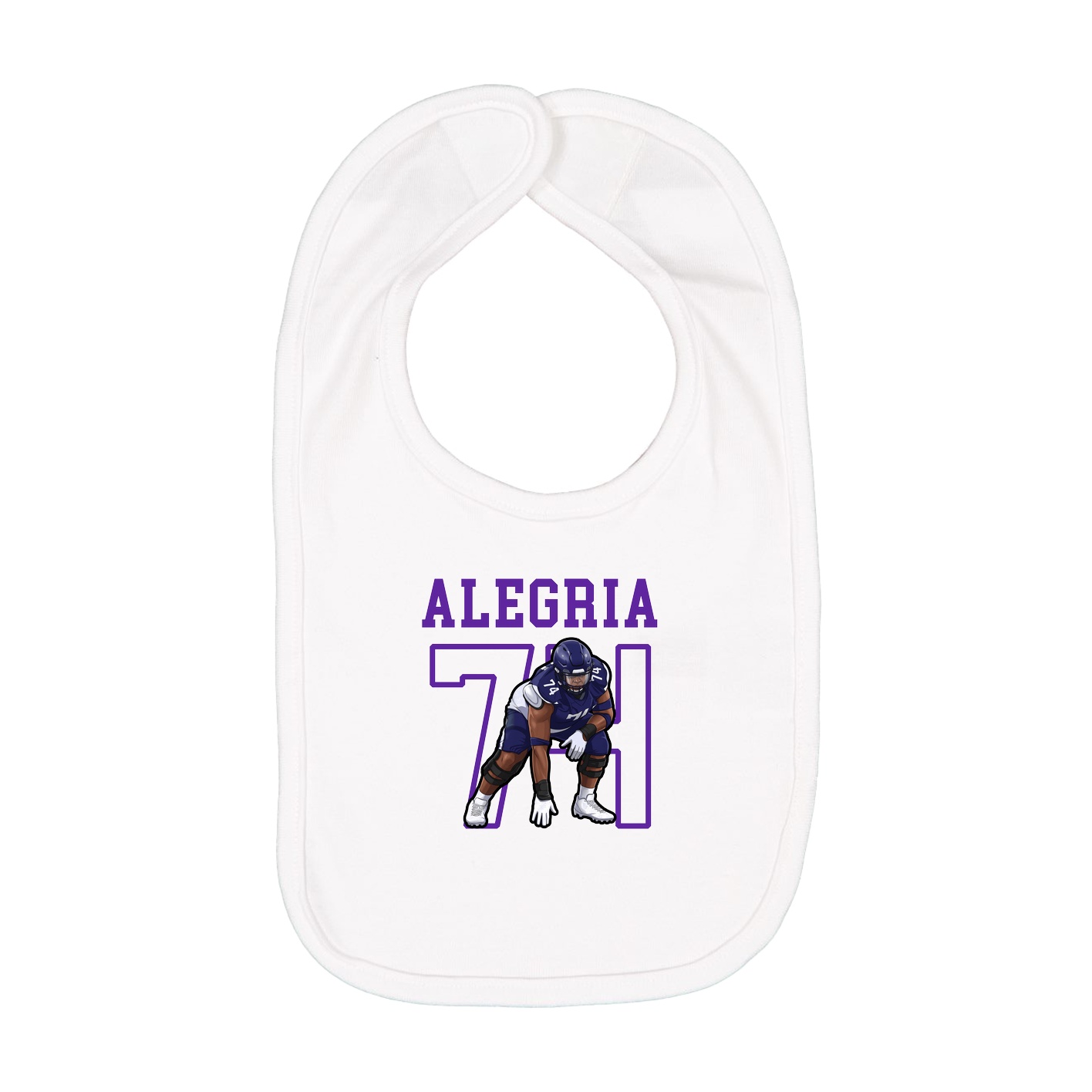 Infant Bib — Shirsey in White