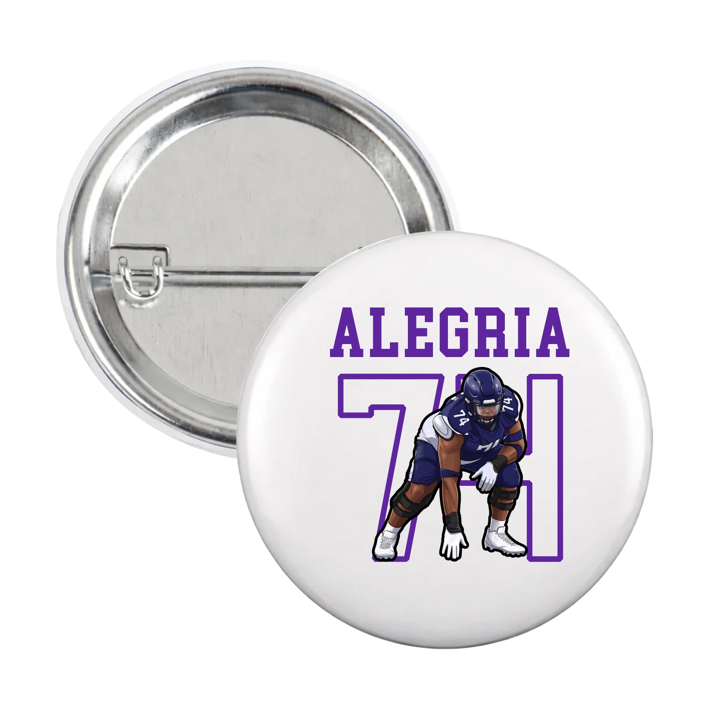 Game Day Button — Shirsey in White