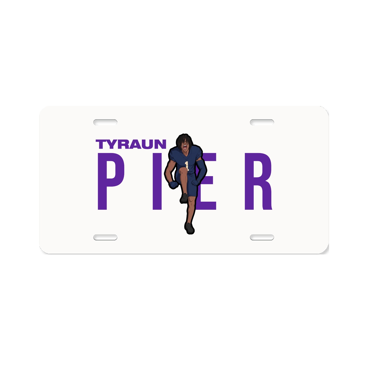 License Plate — Player Name in Classic