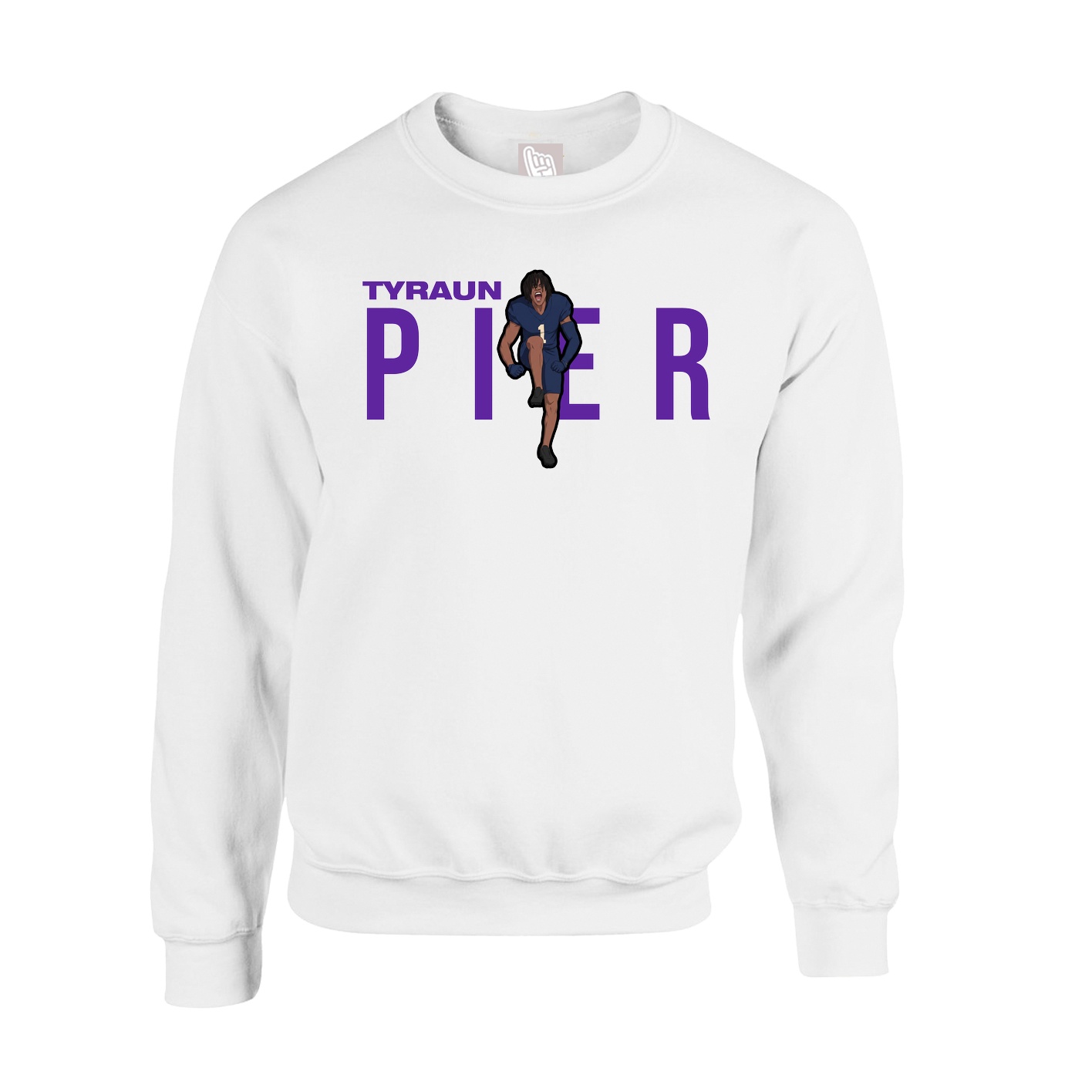 Fleece Crew — Player Name in White