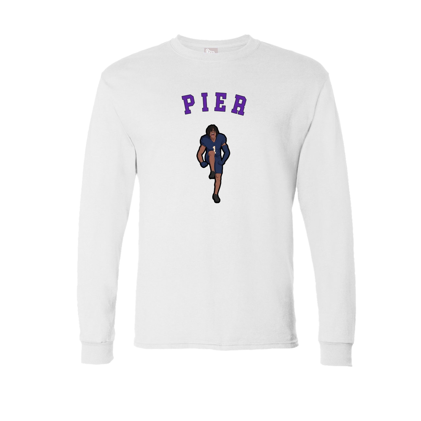 Long Sleeve Tee — Shirsey Arch in White
