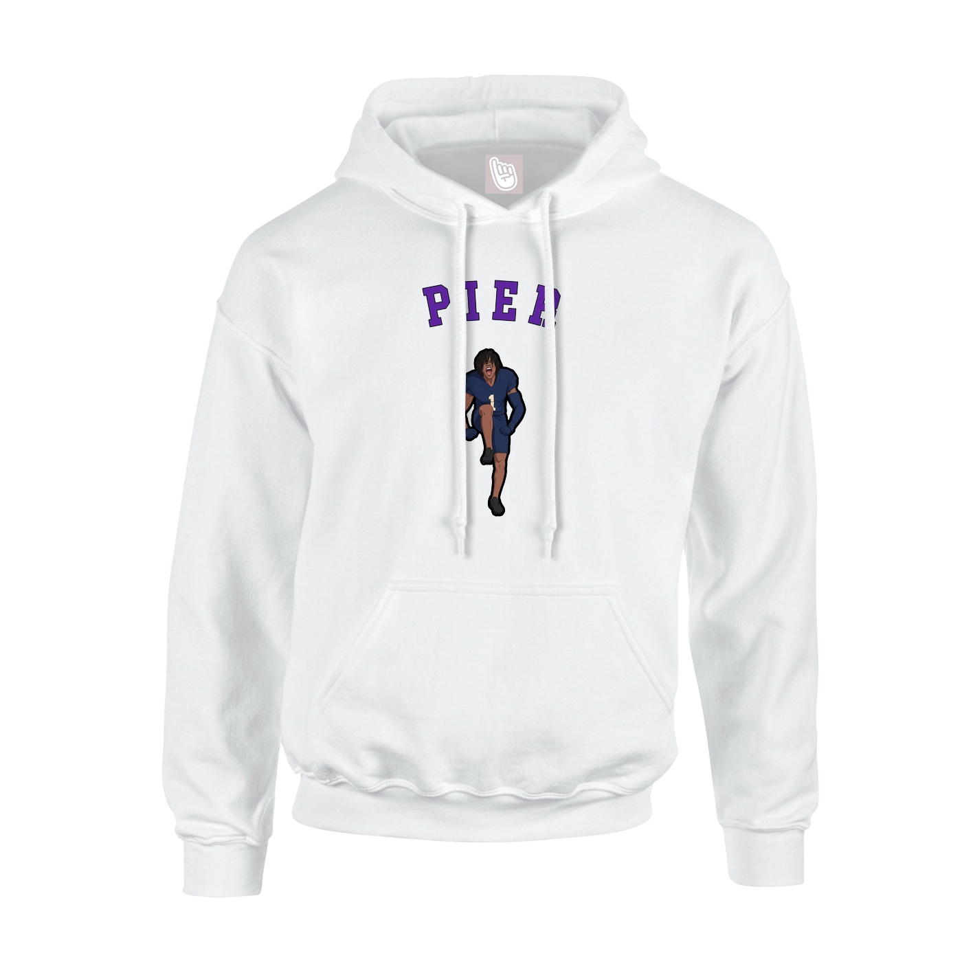 Youth Hoodie — Shirsey Arch in White