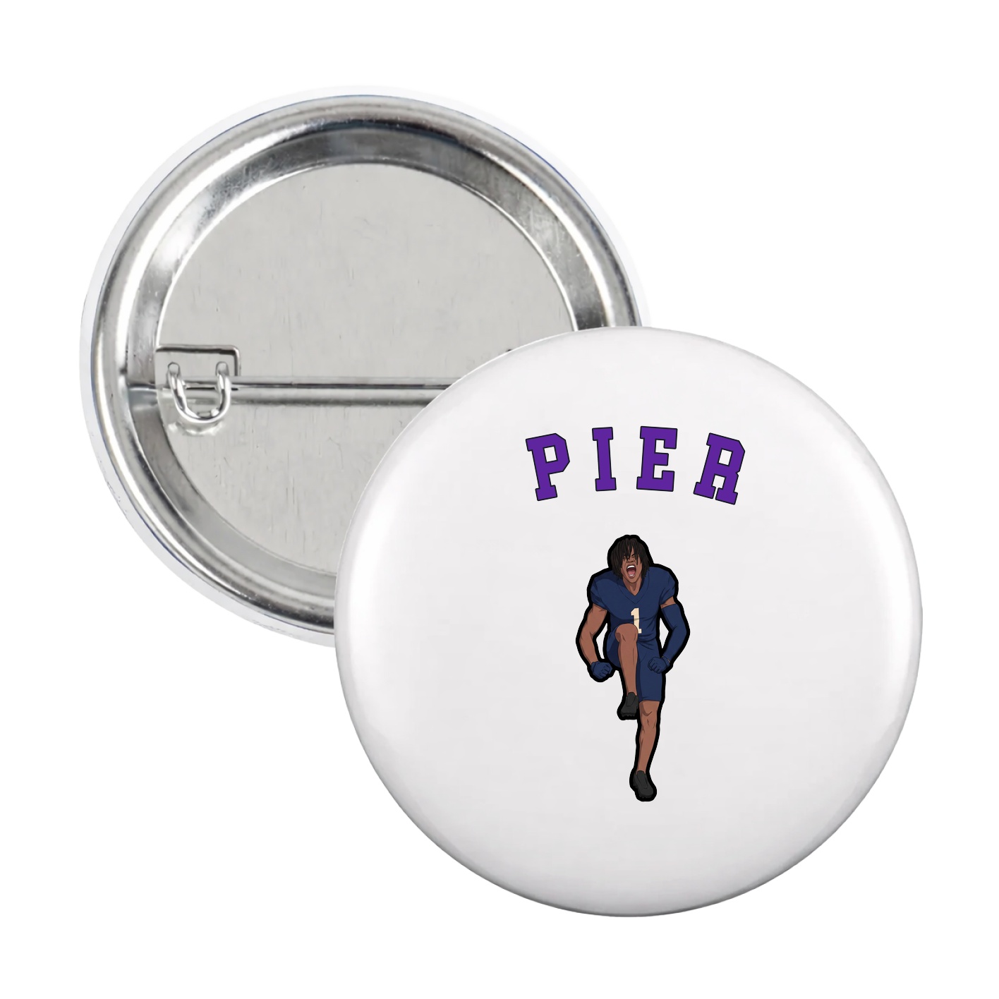 Game Day Button — Shirsey Arch in White