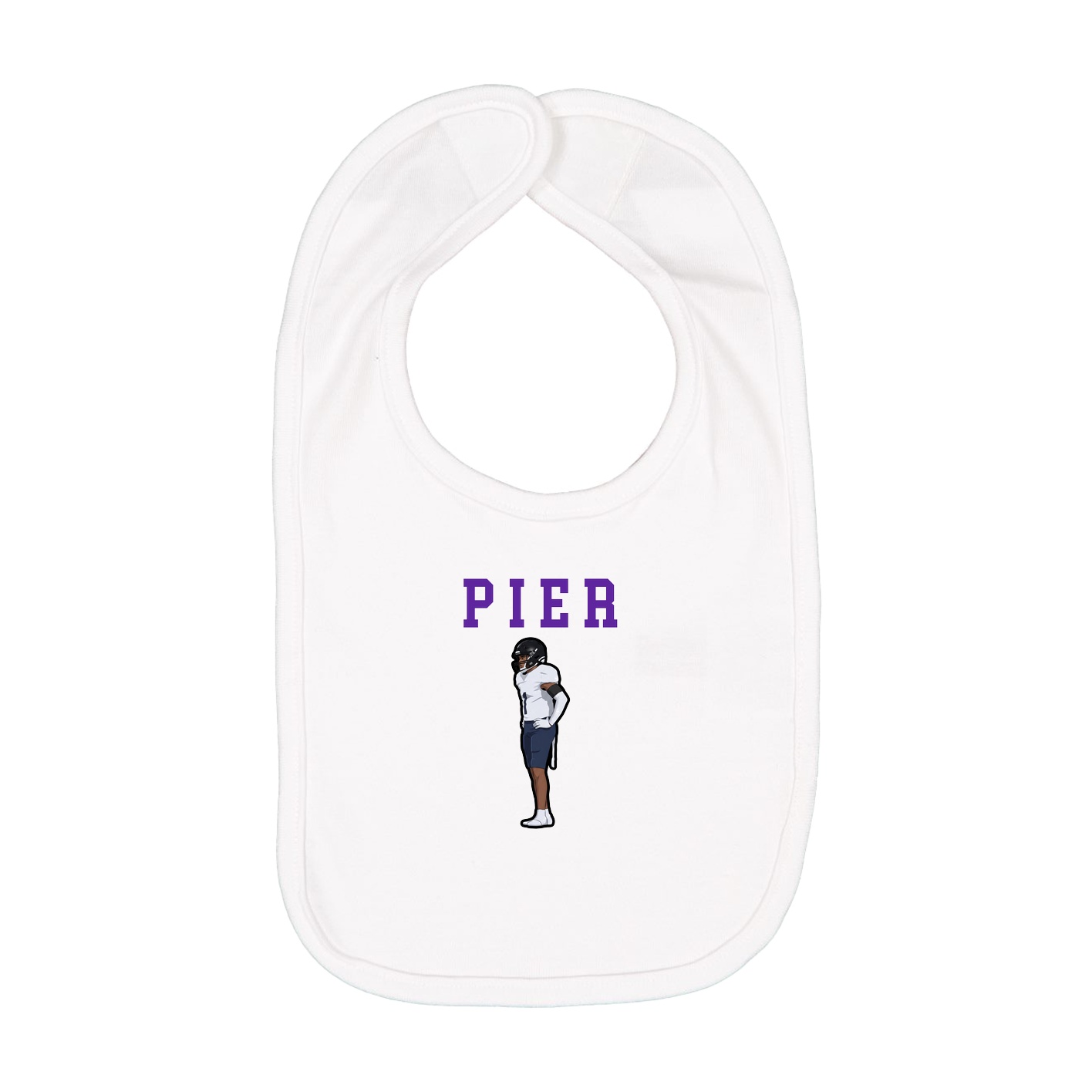 Infant Bib — Shirsey in White