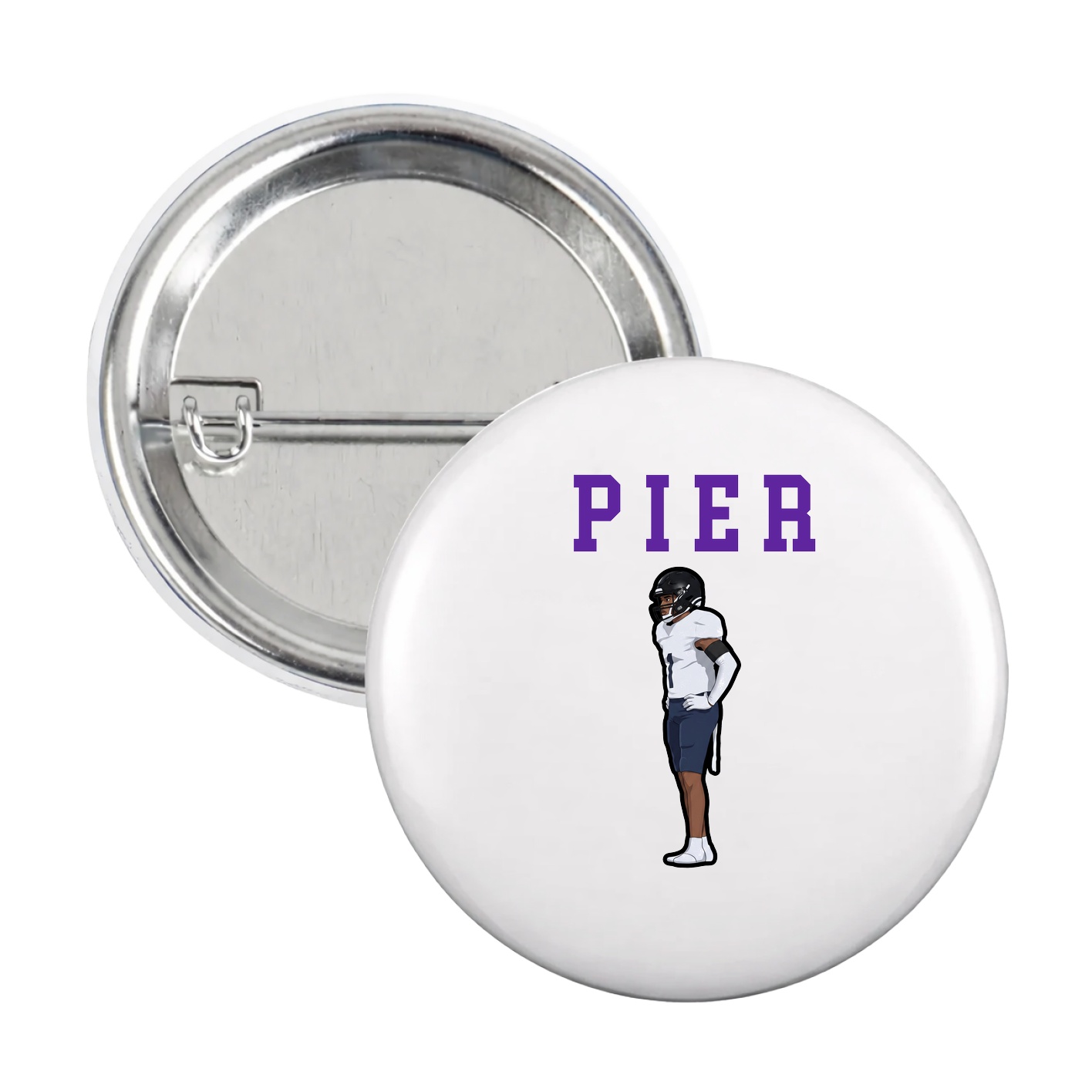 Game Day Button — Shirsey in White