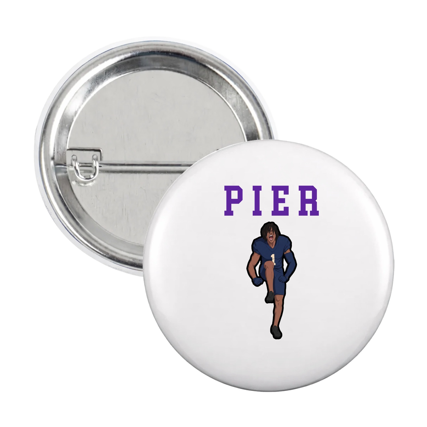 Game Day Button — Shirsey in White