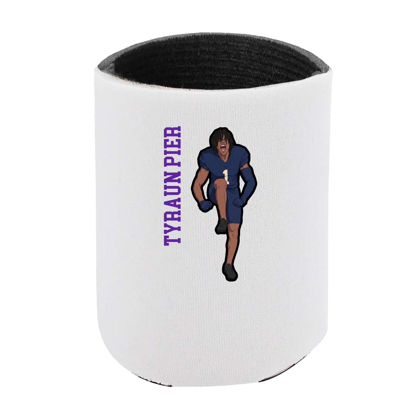 Can Holder — Name Vertical in White