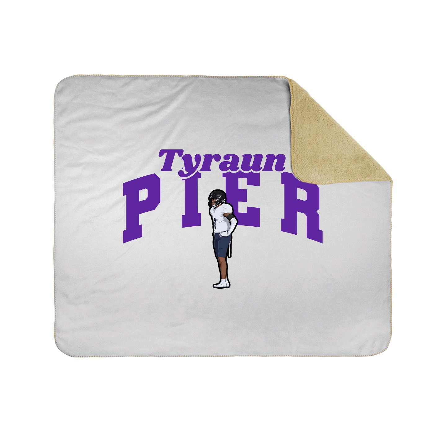 Throw Blanket — Signature Arch in White