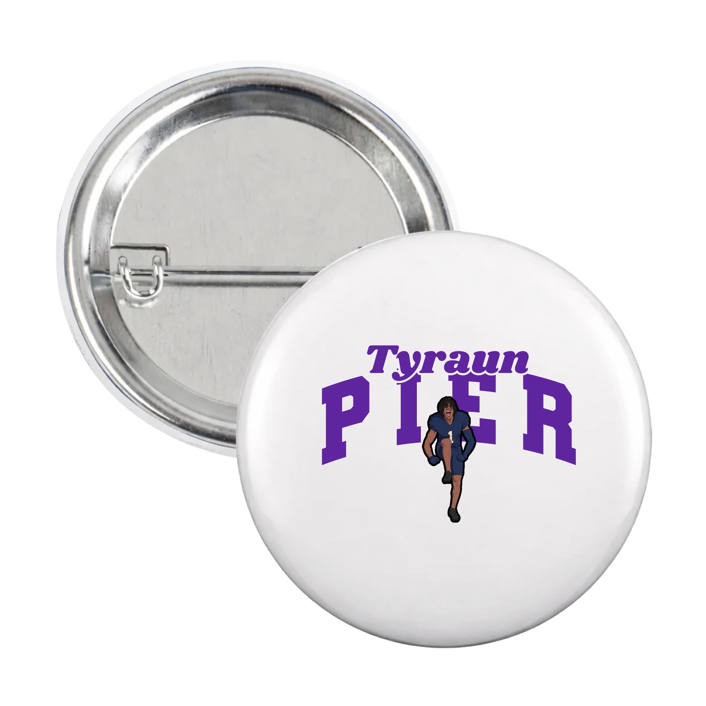 Game Day Button — Signature Arch in White